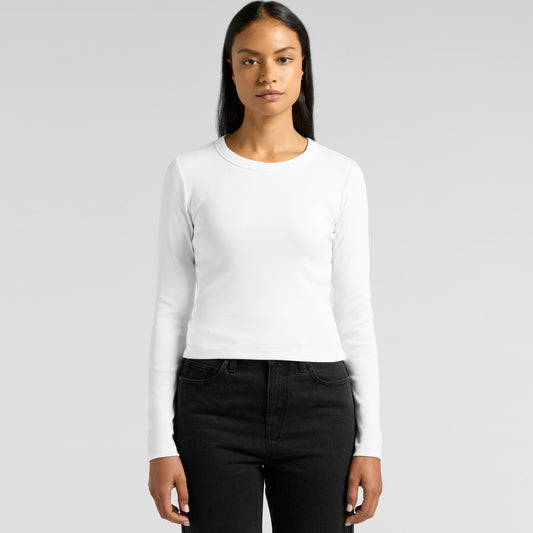 Wo's Organic Rib L/S Tee 4096