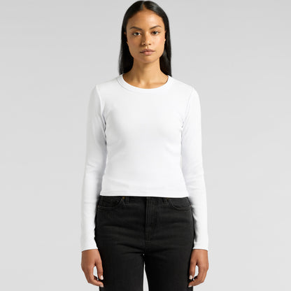 Women's Organic Rib L/S Tee 4096