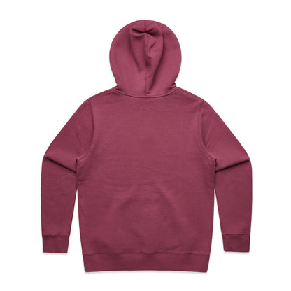 Women's Stencil Hood Berry - Back