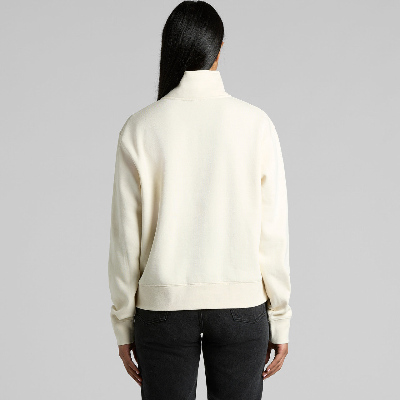 Women's Stencil Half Zip Crew Back