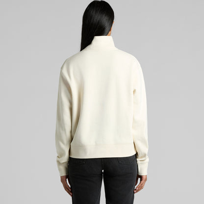 Women's Stencil Half Zip Crew Back