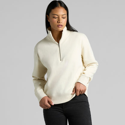Women's Stencil Half Zip Crew Back