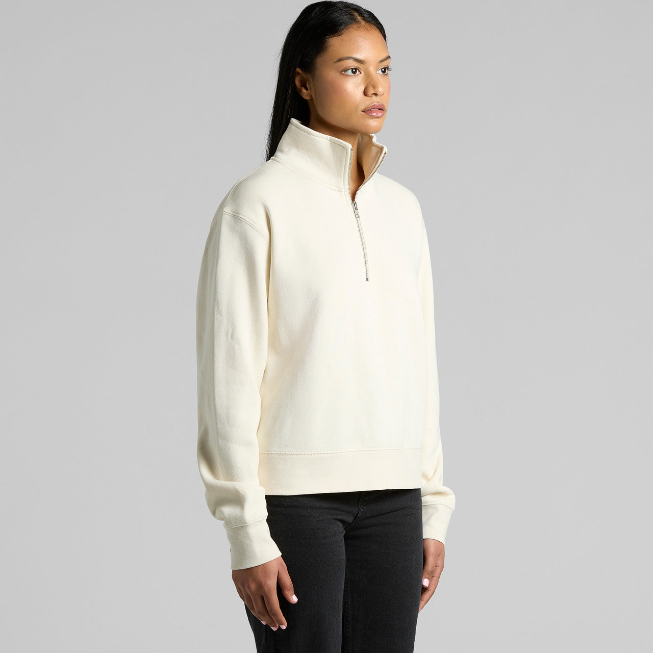 Women's Stencil Half Zip Crew Turn