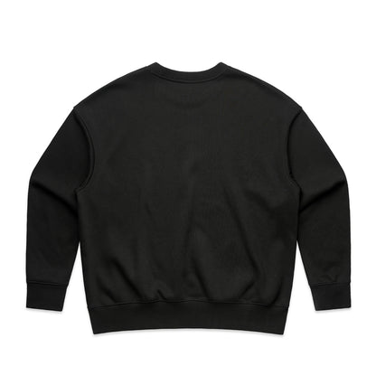 Women's Heavy Crew Black - Back