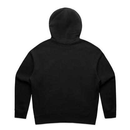 Women's Relax Half Zip Hood Black - Back