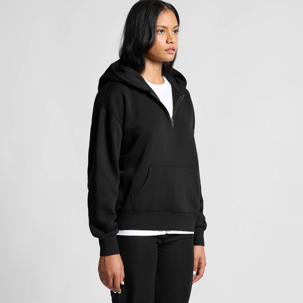 Women's Relax Half Zip Hood Turn