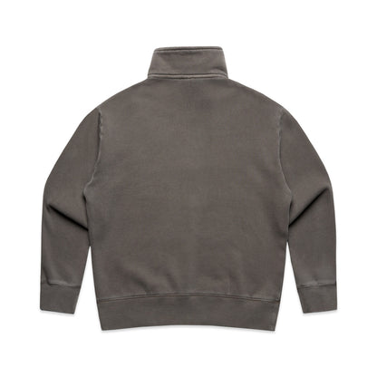Women's Relax Faded Half Zip Faded Grey - Back