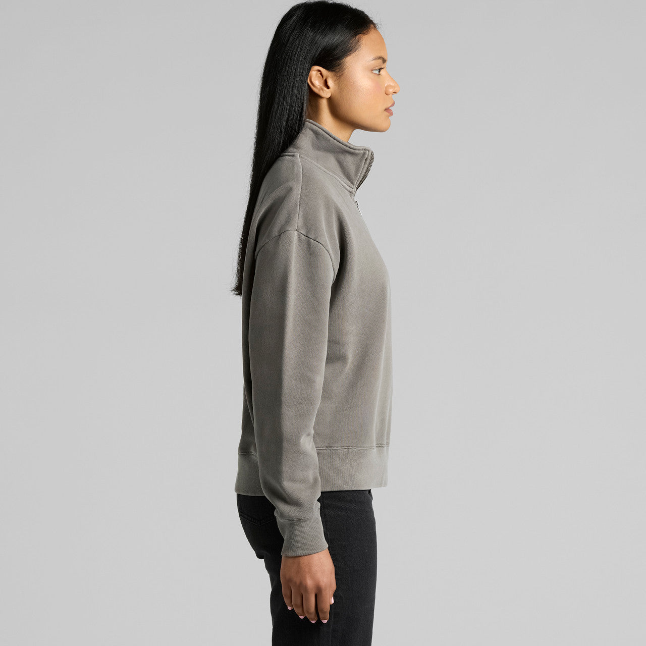 Women's Relax Faded Half Zip Side