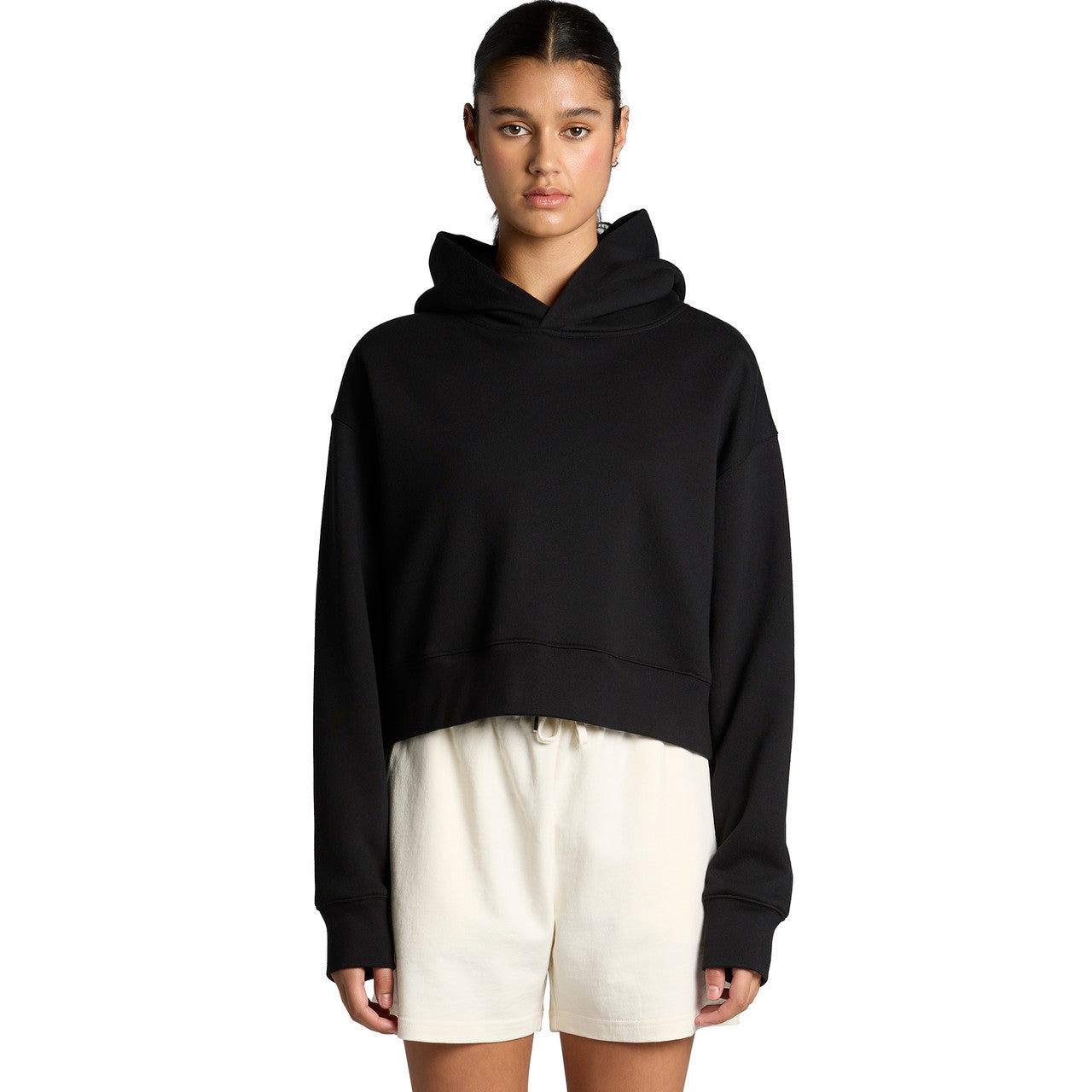 Women's Relax Crop Hood Front