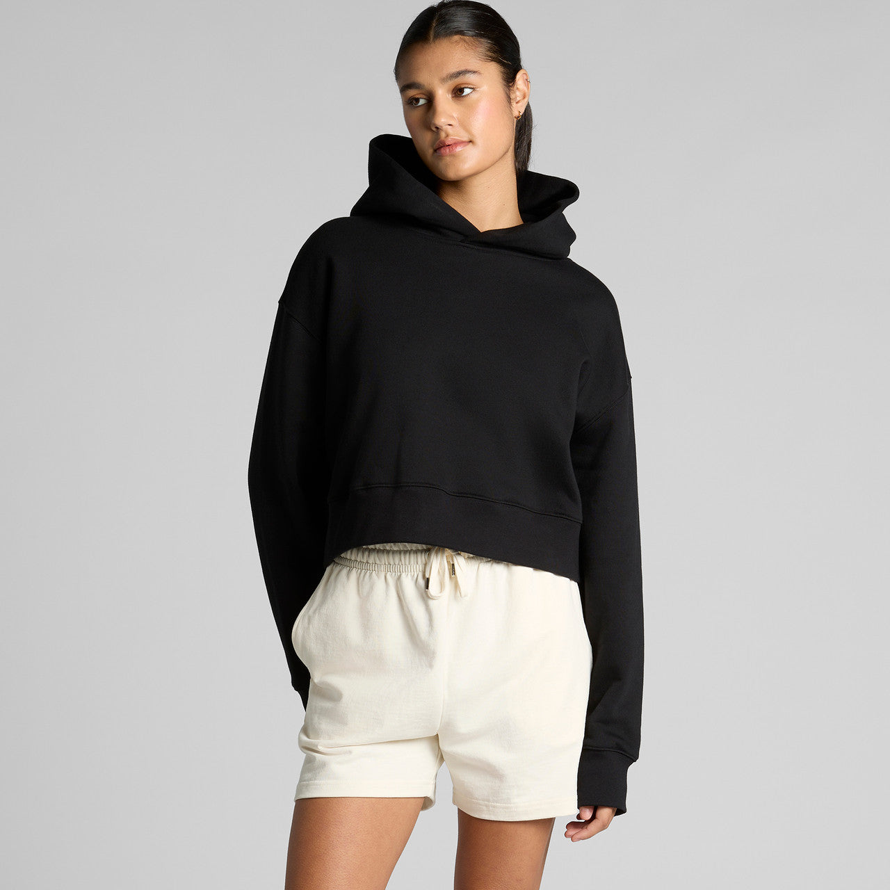 Women's Relax Crop Hood Back