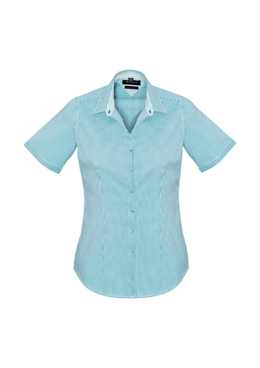 Womens Newport Short Sleeve Shirt - French Navy 26