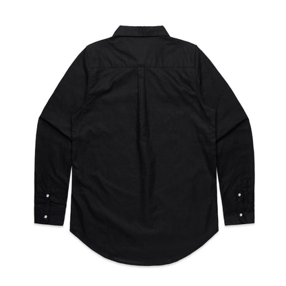 Wo's Oxford Shirt Black - Back