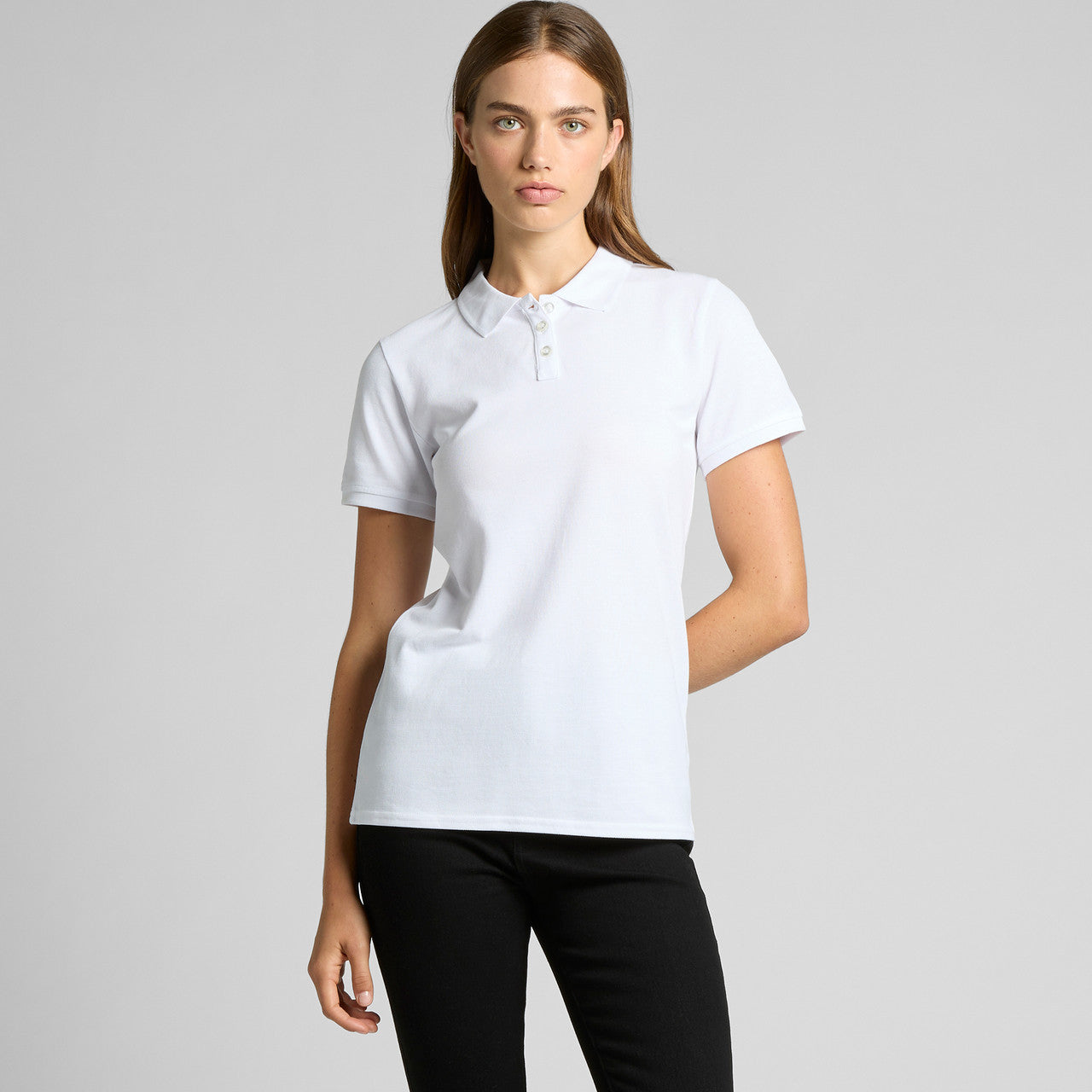 Wo's Pique Polo Back
