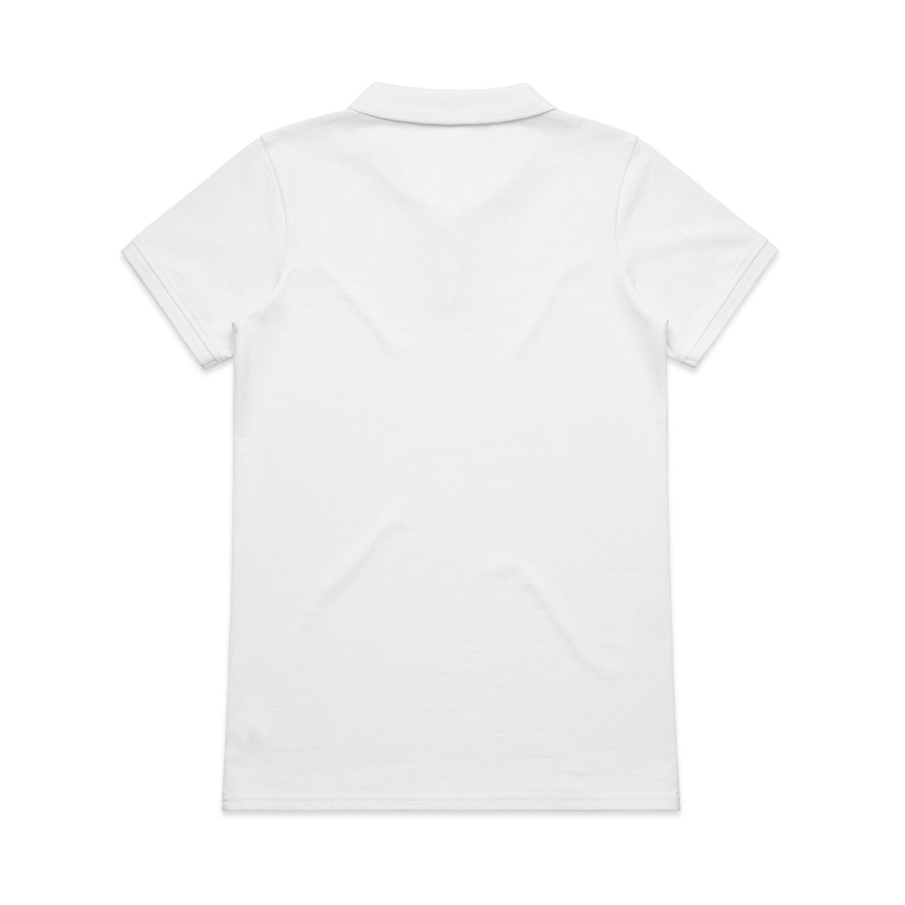 Wo's Pique Polo White - Back