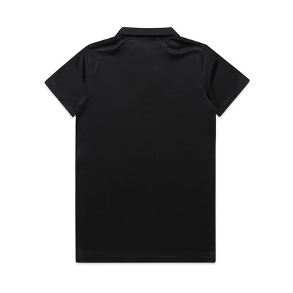Wo's Active Work Polo Black - Back