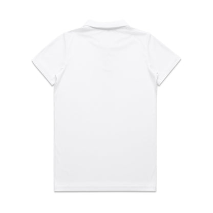 Wo's Active Work Polo White - Back