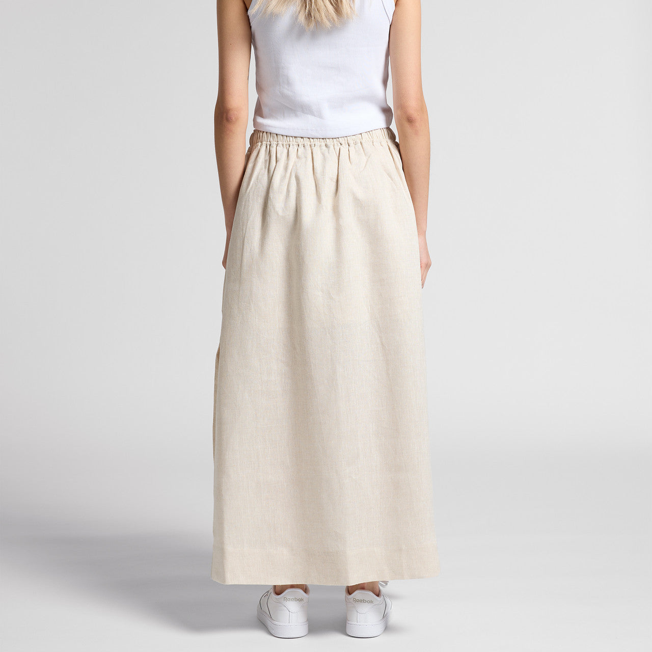 Women's Linen Skirt Back