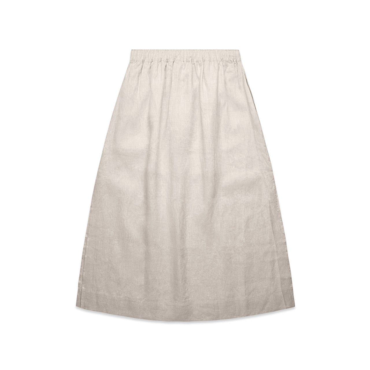 Women's Linen Skirt Natural - Back