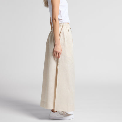 Women's Linen Skirt Side