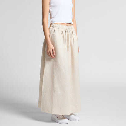 Women's Linen Skirt Turn