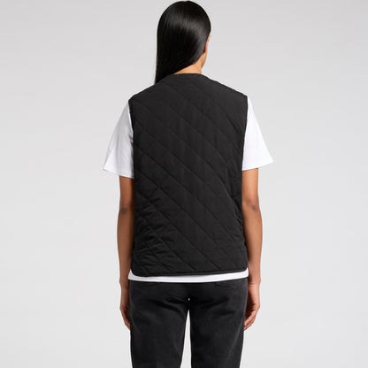 Women's Quilted Vest Back