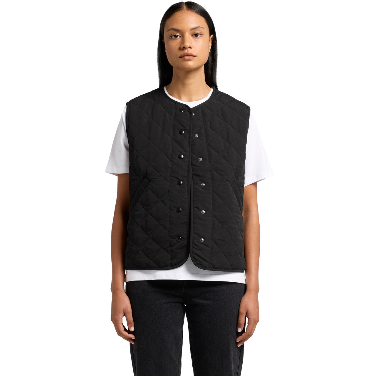 Women's Quilted Vest Front