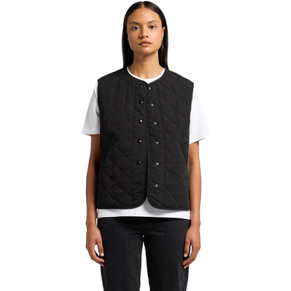 Women's Quilted Vest Front