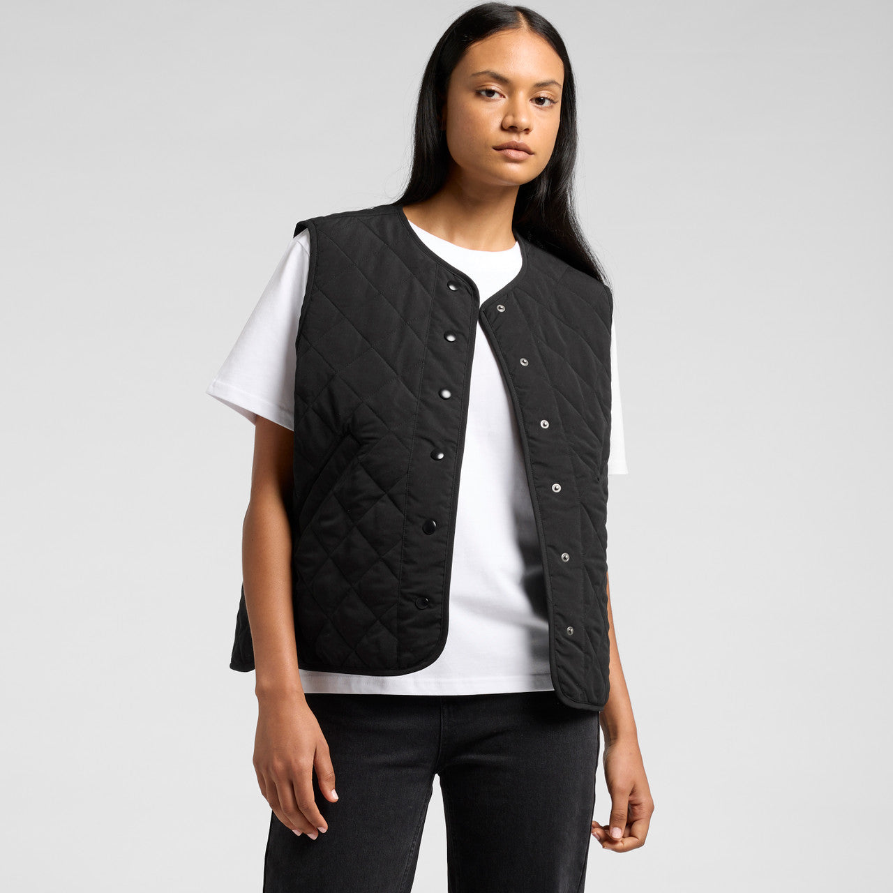 Women's Quilted Vest Back