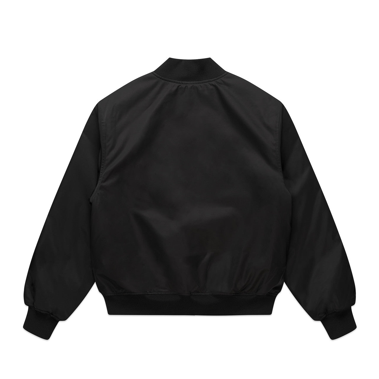 Women's College Bomber Jacket Black - Back