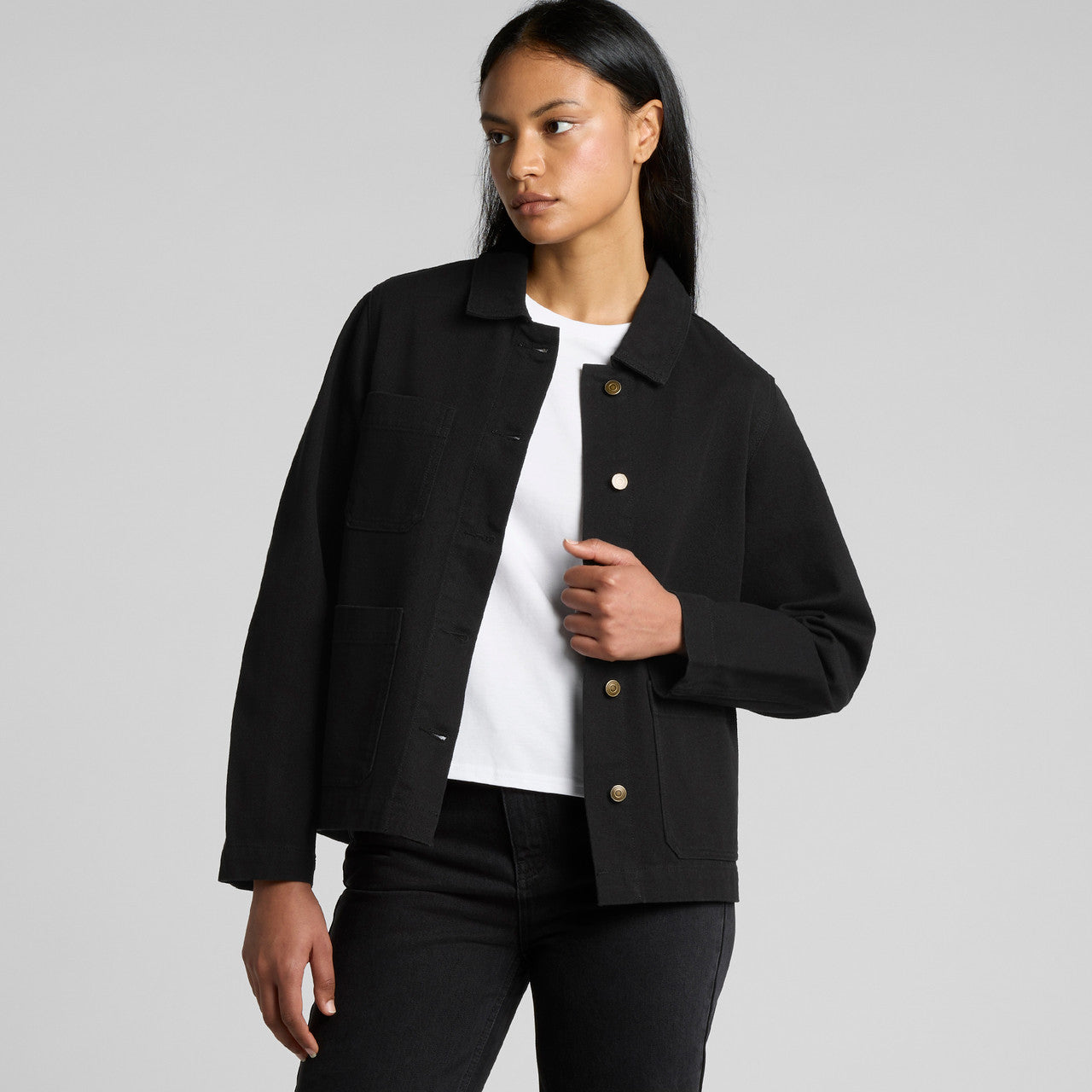 Women's Canvas Chore Jacket Back