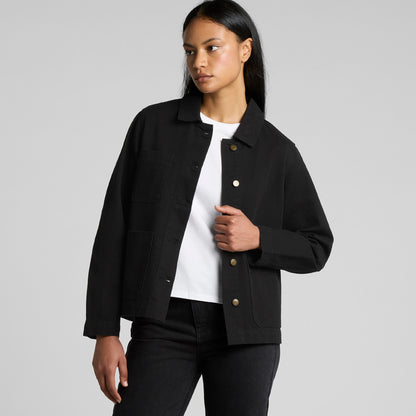 Women's Canvas Chore Jacket Back