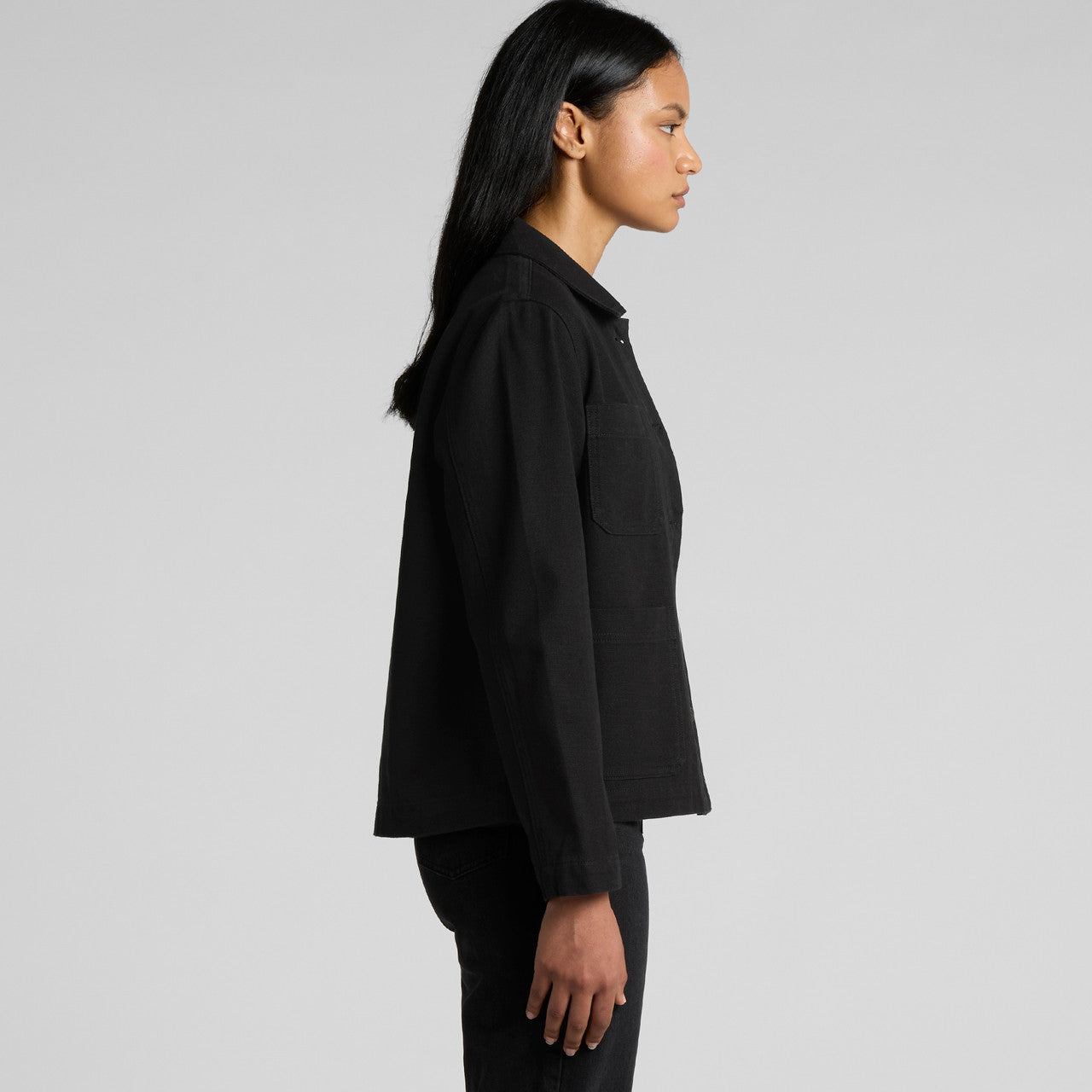 Women's Canvas Chore Jacket Side