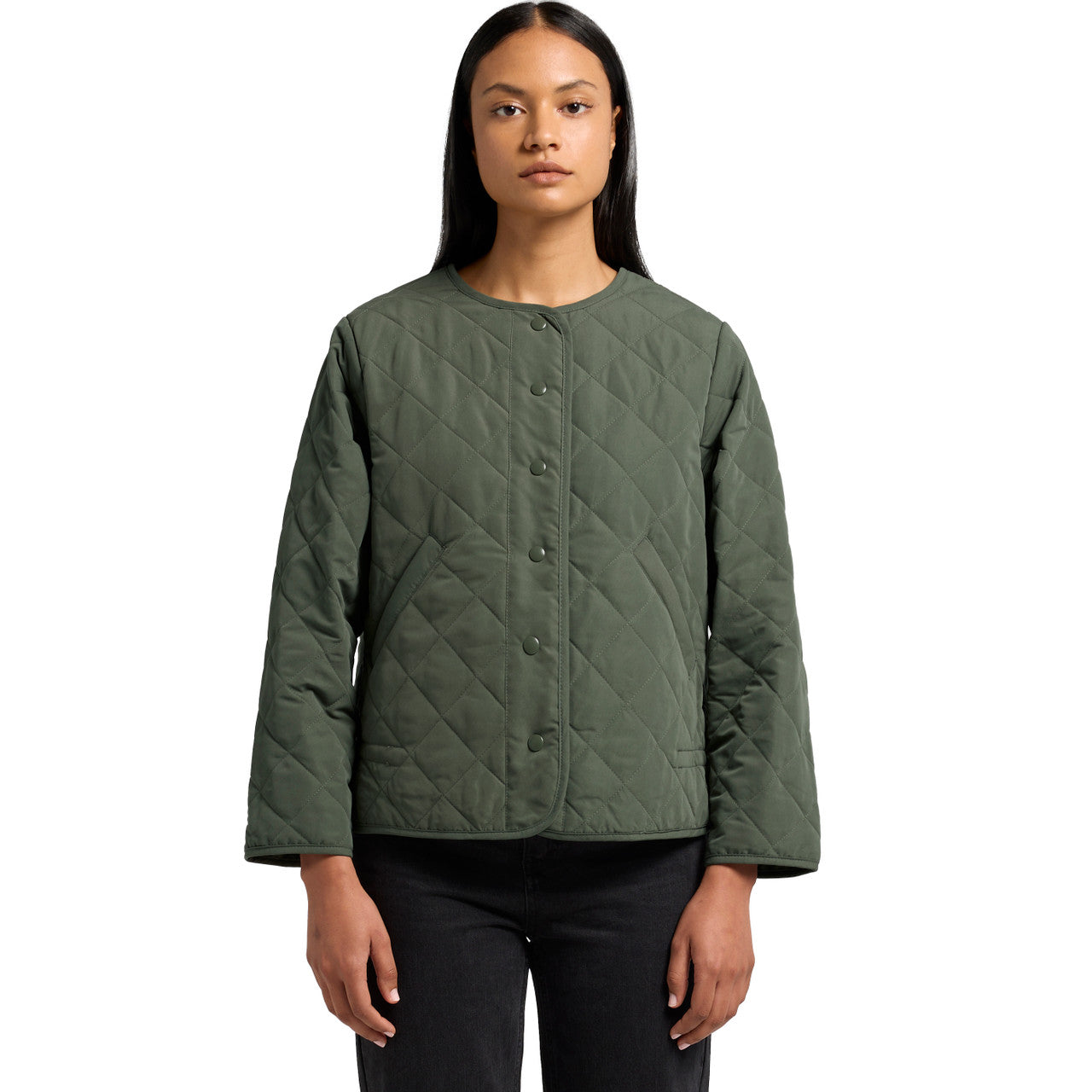 Women's Quilted Jacket Front