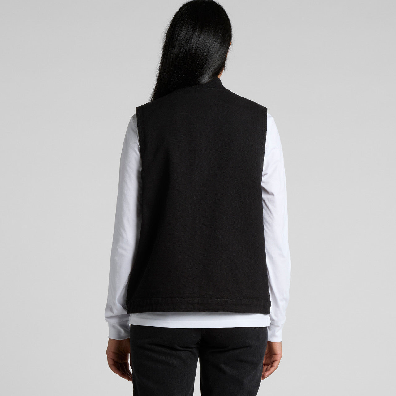 Women's Canvas Heavy Vest Back