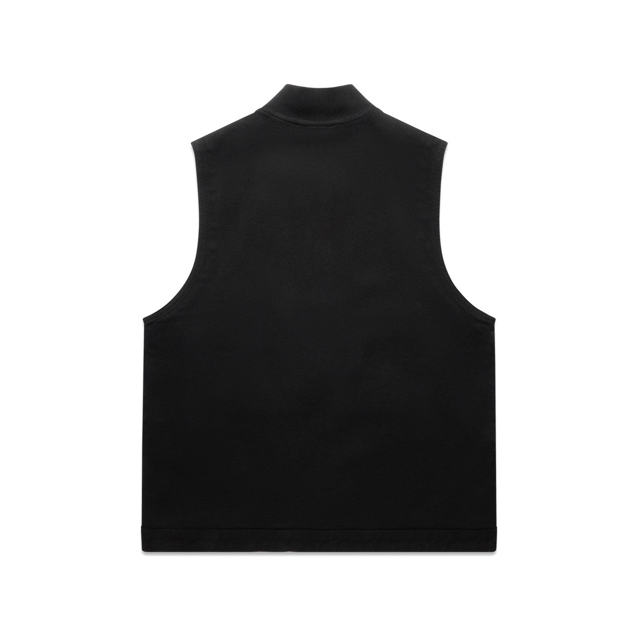 Women's Canvas Heavy Vest Black - Back