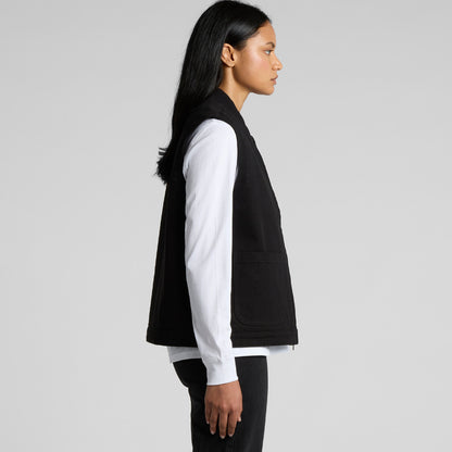 Women's Canvas Heavy Vest Side