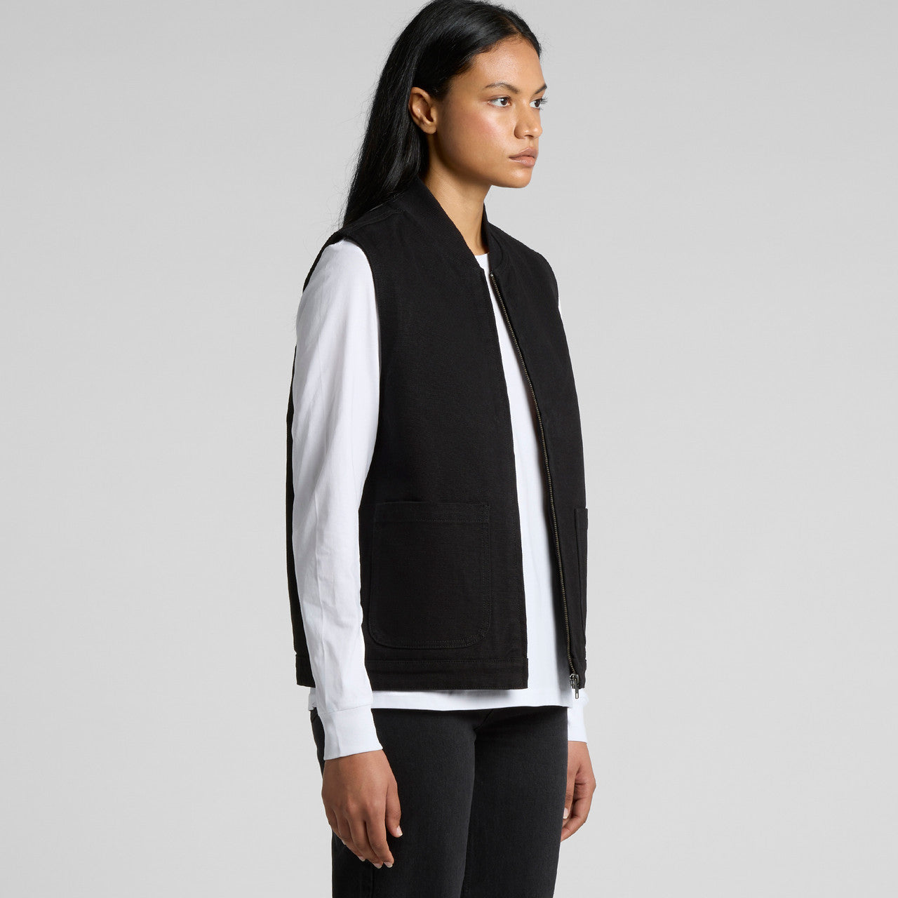 Women's Canvas Heavy Vest Turn