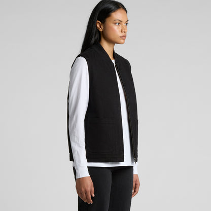 Women's Canvas Heavy Vest Turn