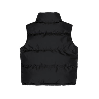 Women's Puffer Vest Black - Back