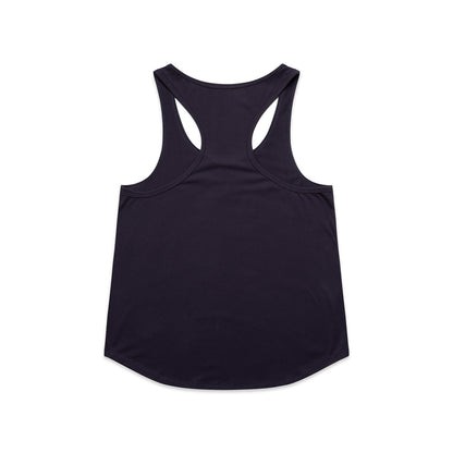 Women's Maple Active Blend Racerback Ink Blue - Back