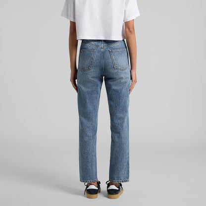 Women's Straight Jeans Back