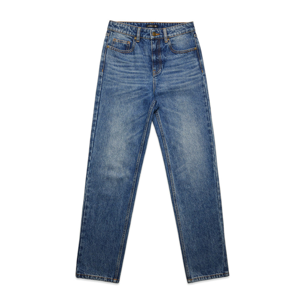 Women's Straight Jeans Washed Blue
