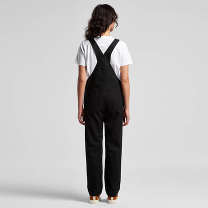 Wo's Canvas Overalls Back