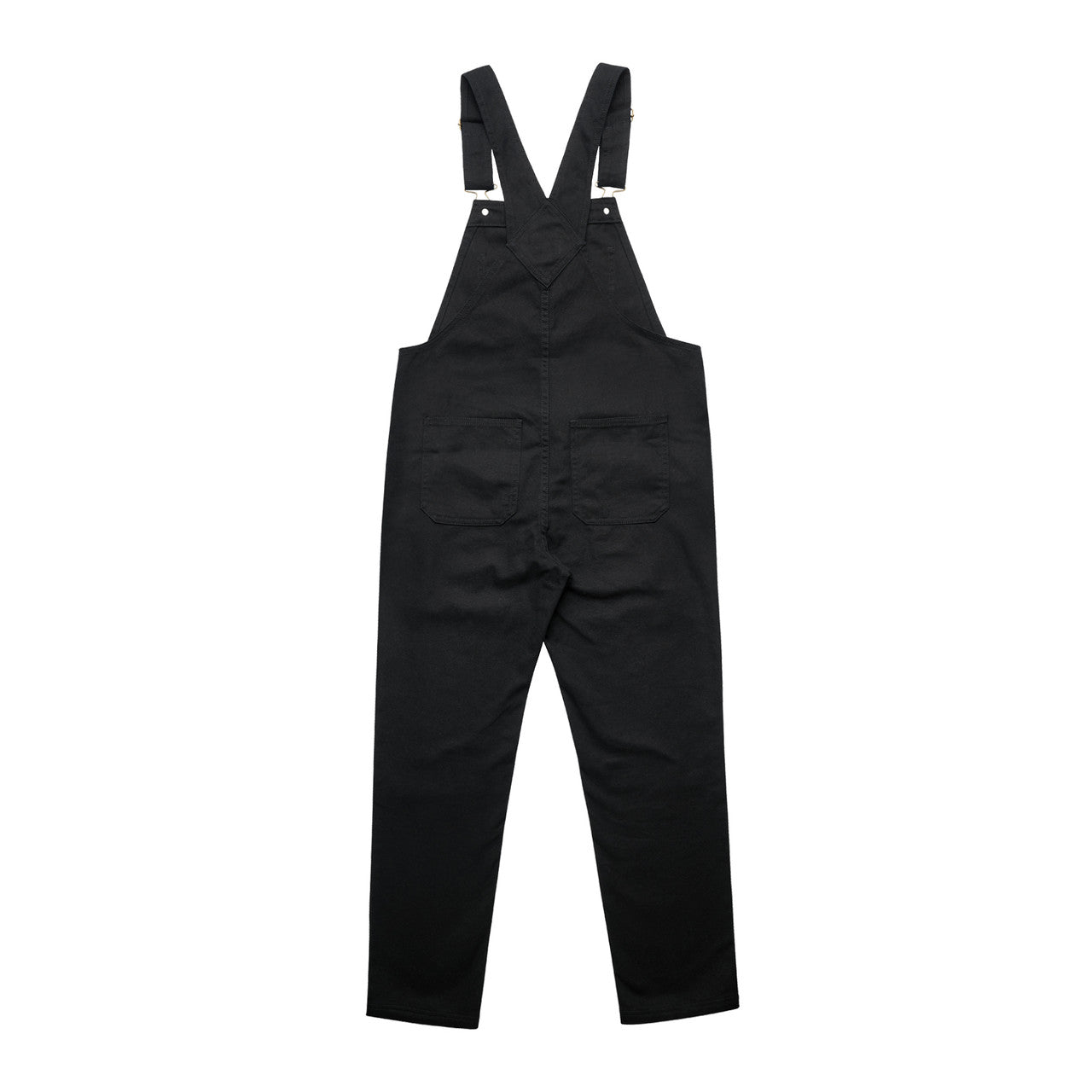 Wo's Canvas Overalls Black - Back