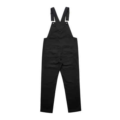 Wo's Canvas Overalls Black - Back