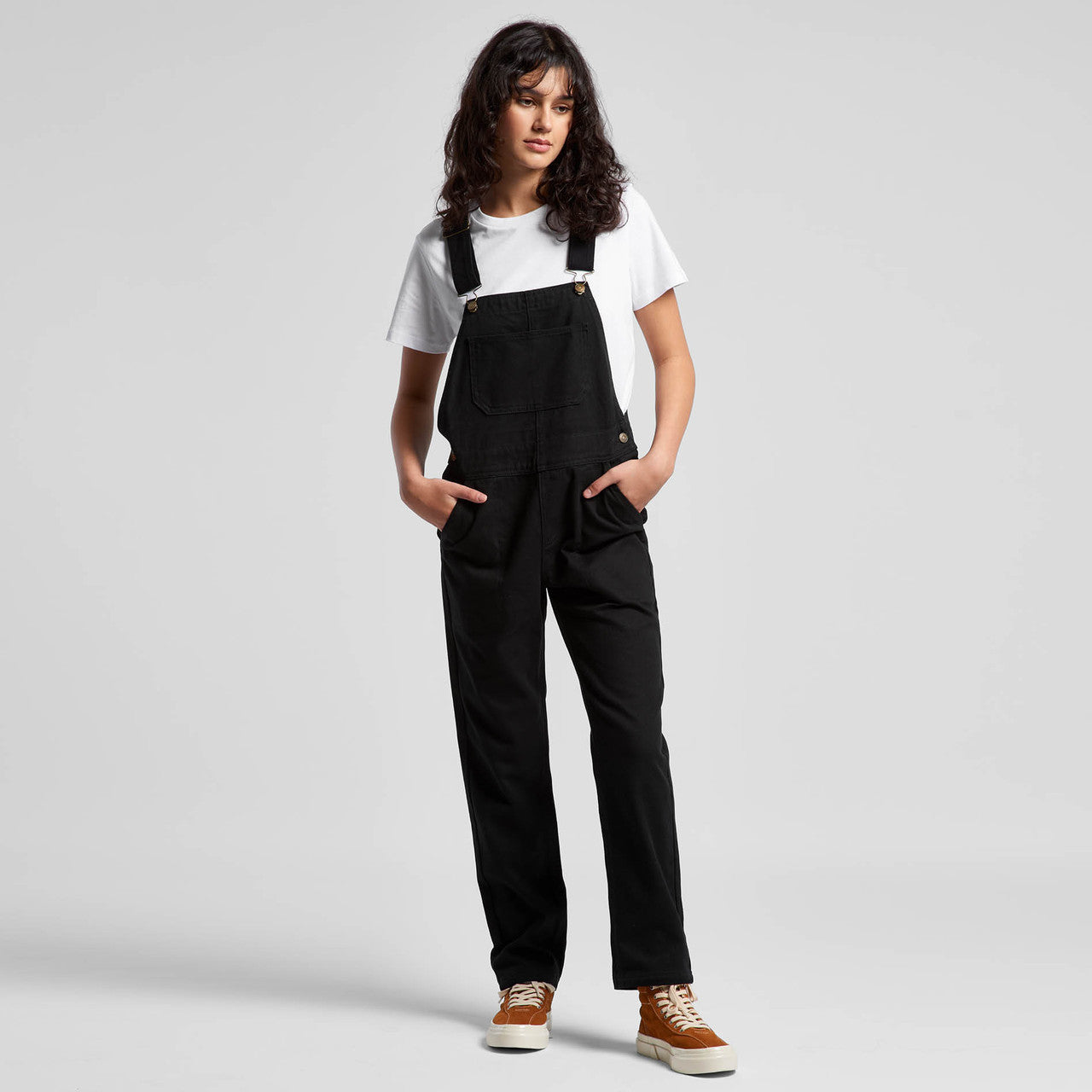 Wo's Canvas Overalls Back