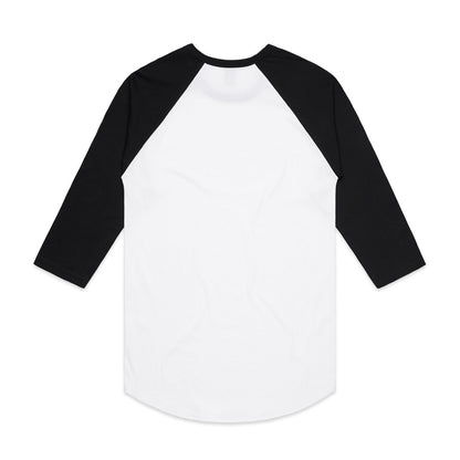 Raglan Tee White/Black - Back