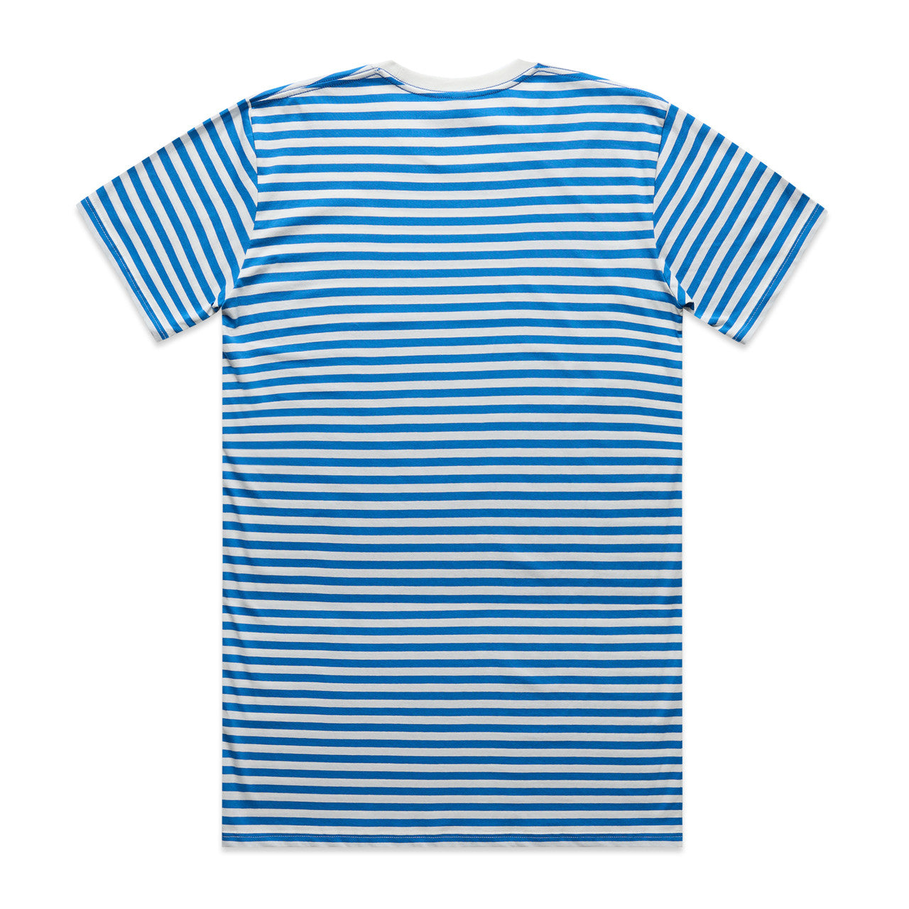 Staple Stripe Tee Natural/Mid Blue - Back