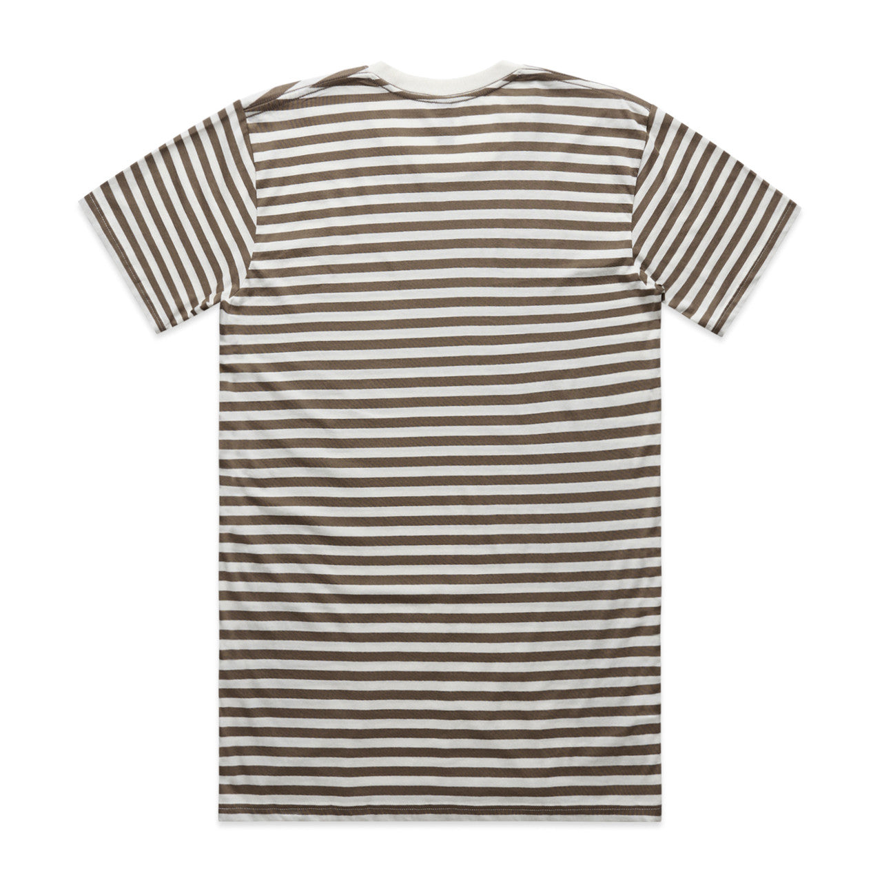 Staple Stripe Tee Natural/Walnut - Back