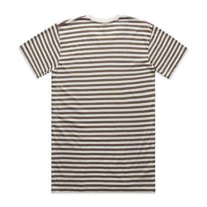 Staple Stripe Tee Natural/Walnut - Back